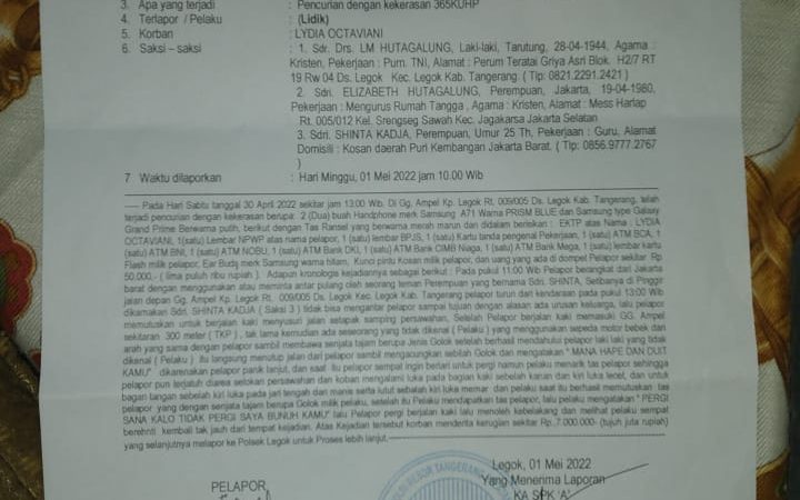 Viral Dimedia Online,Kapolsek Legok Janji Ungkap Segera Kasus Begal