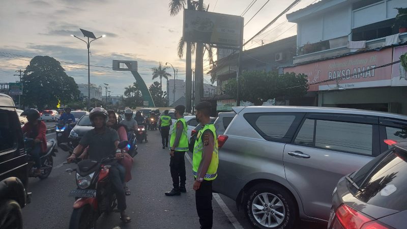Kamtibmas Lancar dan Kondusif, Sat Samapta Polrestabes Medan Lakukan Patroli Hari Raya Idul Fitri 1443H