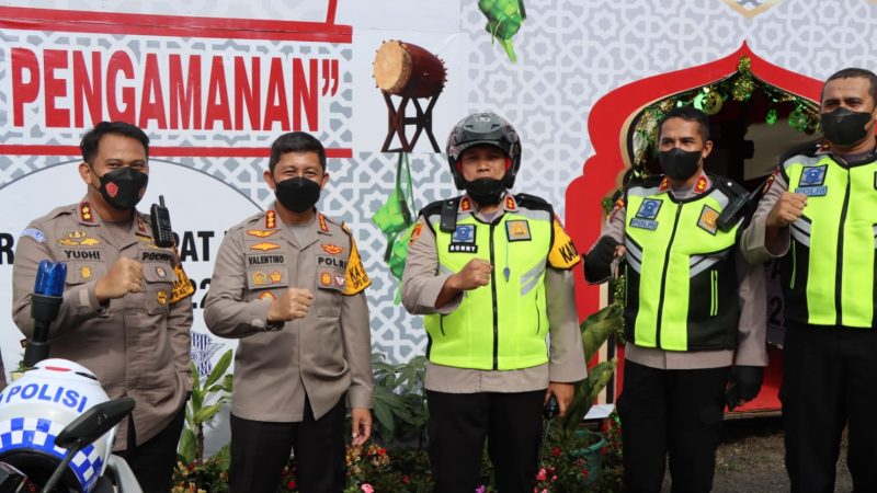 Sambangi Pos Pam Doulou, Kapolrestabes Medan Bertemu Kapolres Tanah Karo