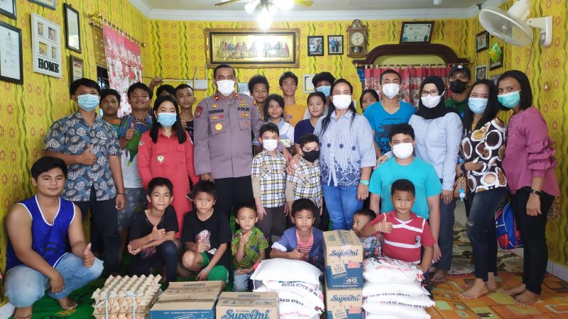 Kasat Samapta Polrestabes Medan Peduli Anak Yatim Berbagi Tali Asih