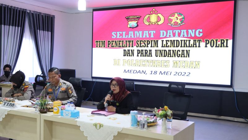 Penelitian Tahap I TA 2022 Sespim Lemdiklat Polri Digelar di Polrestabes Medan