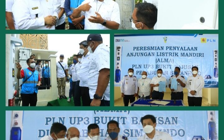 Bupati Samosir Resmikan Penyalaan Lampu Anjungan Listrik