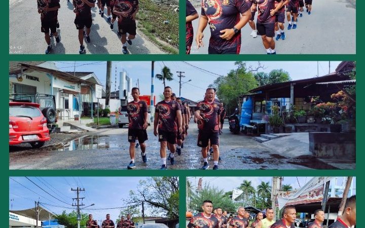 Membina Kemampuan Fisik Prajurit Yonmarhanlan I Lakukan Olahraga