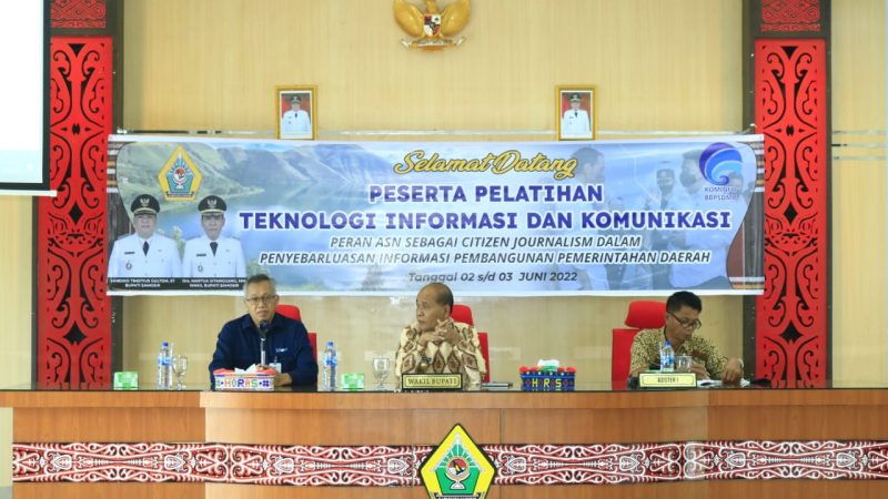 Kemenkominfo laksanakan Pelatihan ASN menjadi citizen Journalism di Kabupaten Samosir