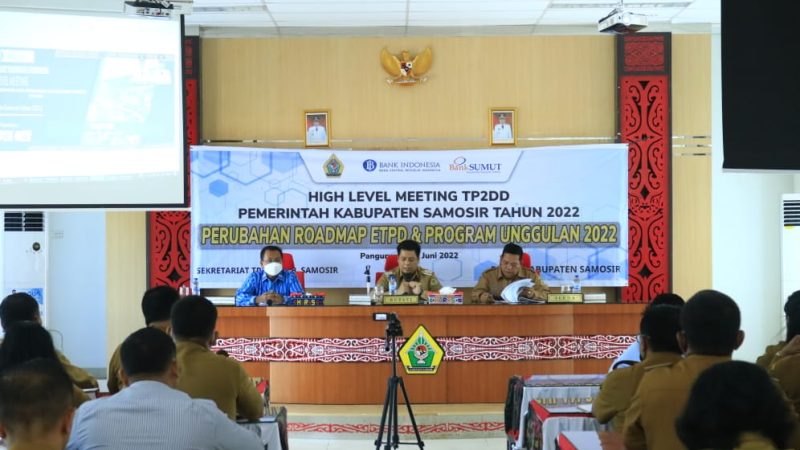 Bupati Samosir Buka High Level Meeting Tim Percepatan dan Perluasan Digitalisasi Daerah