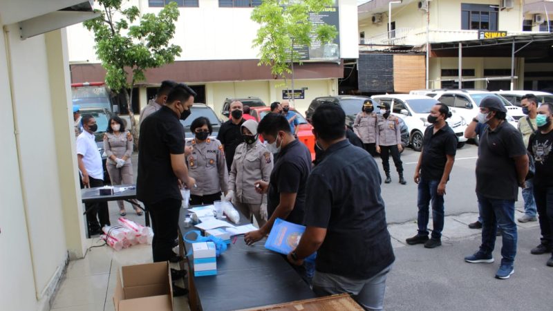 Polrestabes Medan Tes Urine Dadakan kepada Anggota