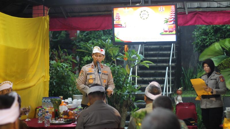 Peletakan Batu Pertama Pembangunan Vihara dan Perayaan Galungan dan Kuningan di Setukpa Lemdiklat Polri