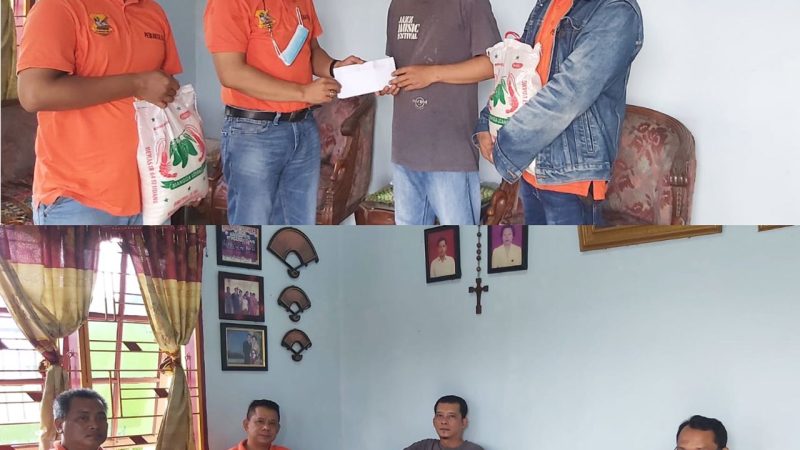 Jumat Barokah,Ketua Pewarta Jenguk Anggota Sakit Penyempitan Jantung