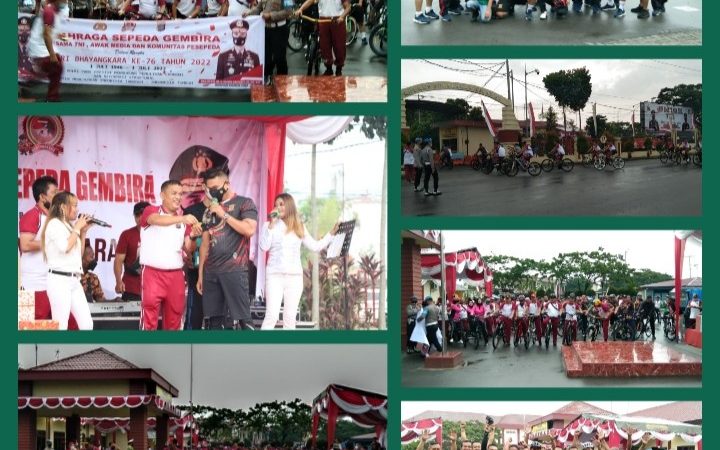 Prajurit Petarung Yonmarhanlan I Ikut Ramaikan HUT Bhayangkara di Polres Pelabuhan Belawan