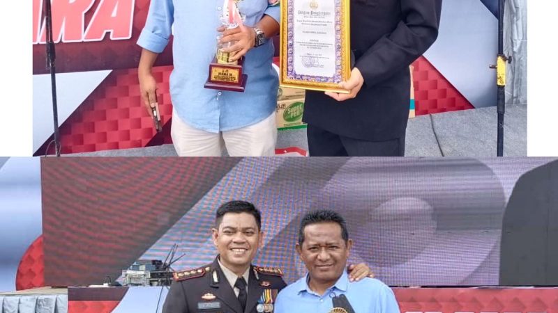 Sekjen Pewarta Raih Juara 2 Lomba Narasi HUT Ke-76 Bhayangkara