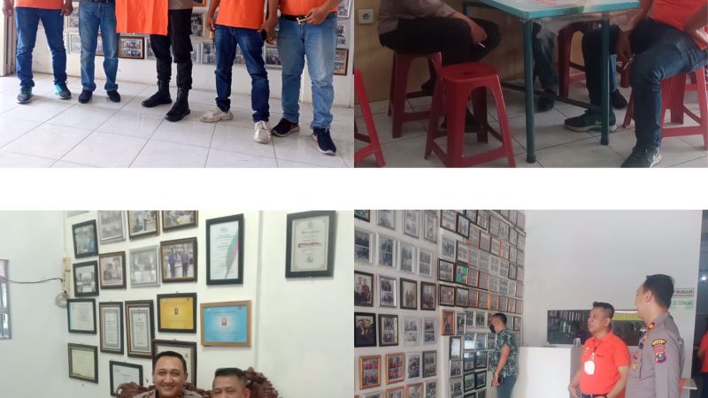 Eratkan Silaturahmi, Kapolsek Medan Baru Kunjungi Pewarta