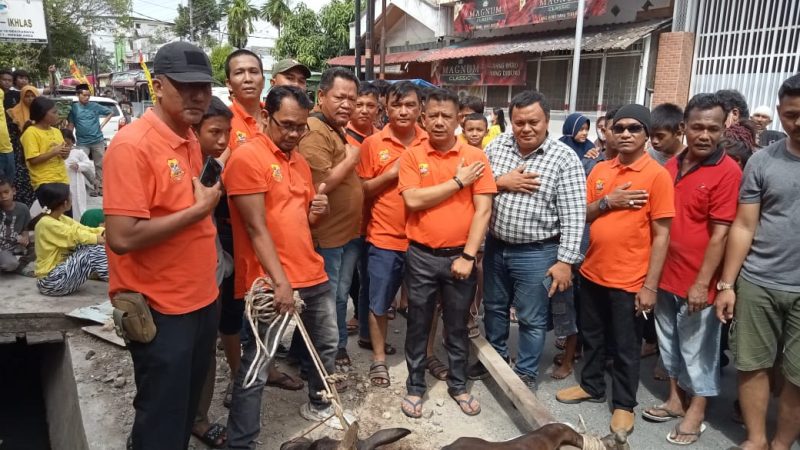 Pewarta Polrestabes Medan Salurkan Ratusan Paket Daging Qurban