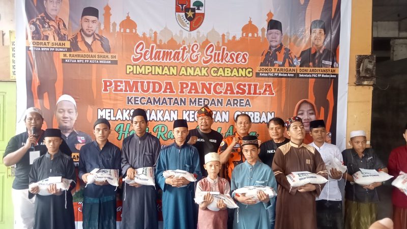Idul Adha 1443 H PAC PP Medan Area Santuni 10 Anak Yatim Piatu