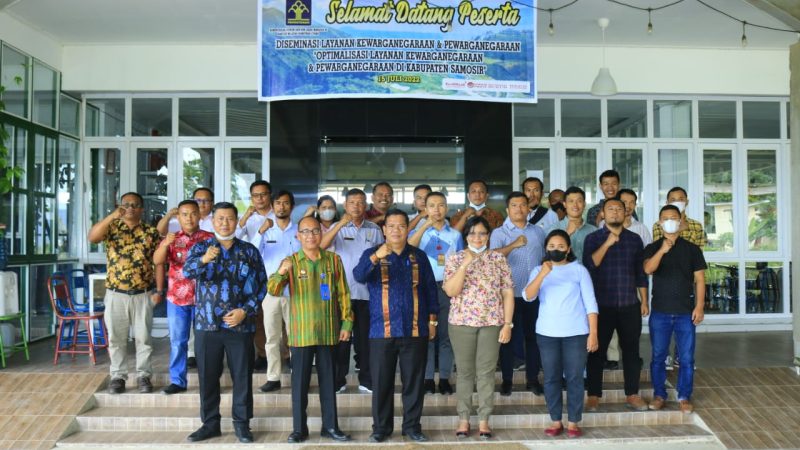 Kanwil Kemenkumhan Sumut Gelar Diseminasi Layanan Kewarganegaraan dan Pewarganegaraan di Samosir