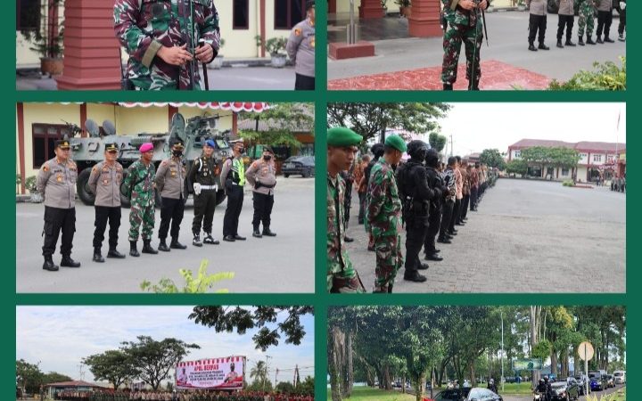 Menyambut Kunker Presiden R.I, Danyonmarhanlan l Sebagai Dansubsatgas di Mapolres Pelabuhan Belawan