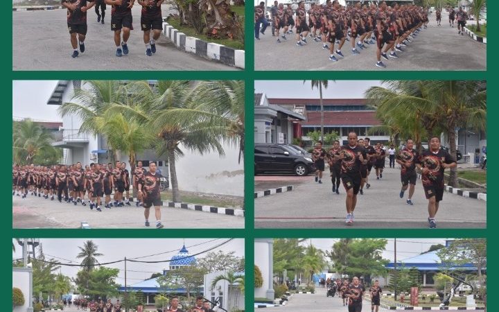 Mengukur Kemampuan Fisik Prajurit Yonmarhanlan I Lari 3200