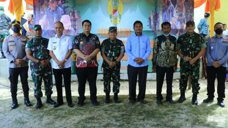 Bersama Pangdam I BB, Bupati Samosir Hadiri Peresmian Program TNI AD Sumber Titik Air