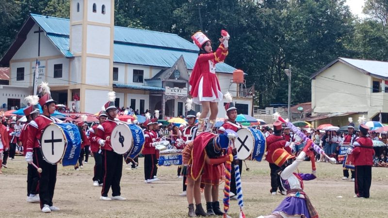 Meriahkan HUT RI 77 Kabupaten Samosir, Lomba dan Pawai Marching Band Seru