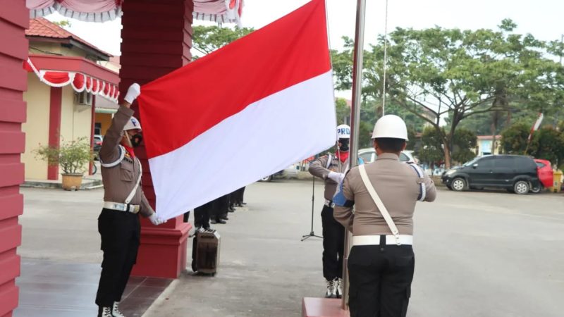 Polres Pelabuhan Belawan Gelar Upacara Hari Kemerdekaan ke 77