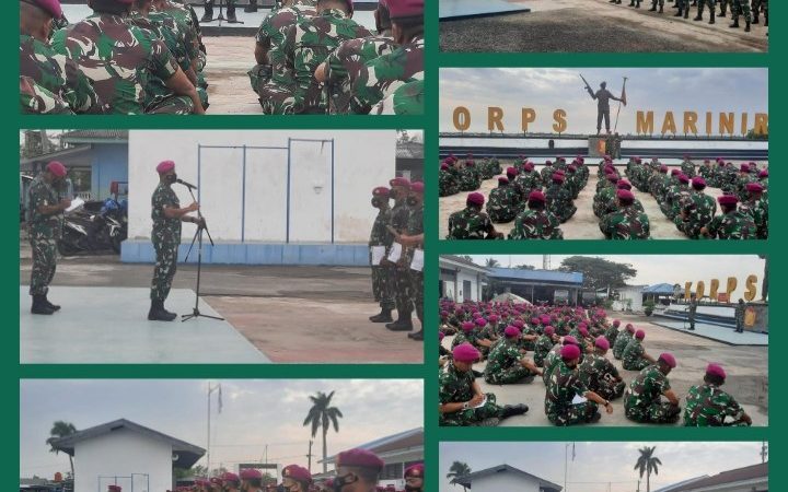 Bina Satuan Danyonmarhanlan I Rutin Laksanakan Jam Komandan
