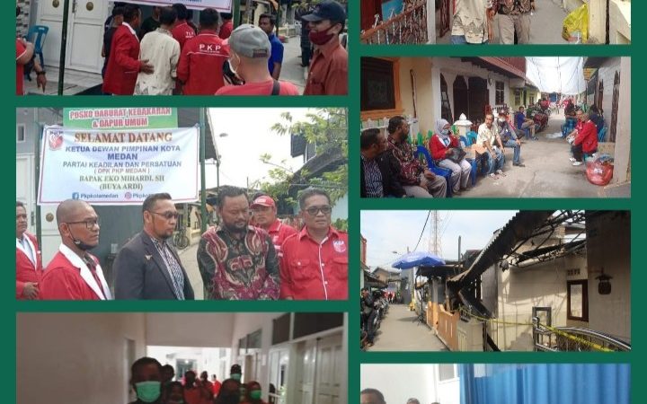 PKP Kota Medan Sambangi Korban Kebakaran di Belawan