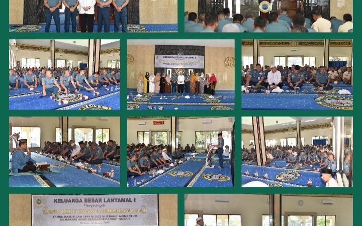 Prajurit Yonmarhanlan I Bersama Lantamal I Gelar Peringatan Tahun Baru Islam 1444 H