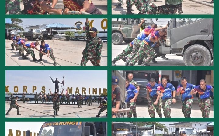 Meriahkan Kemerdekaan RI ke 77 Prajurit Yonmarhanlan I Gelar Lomba Antar Kompi