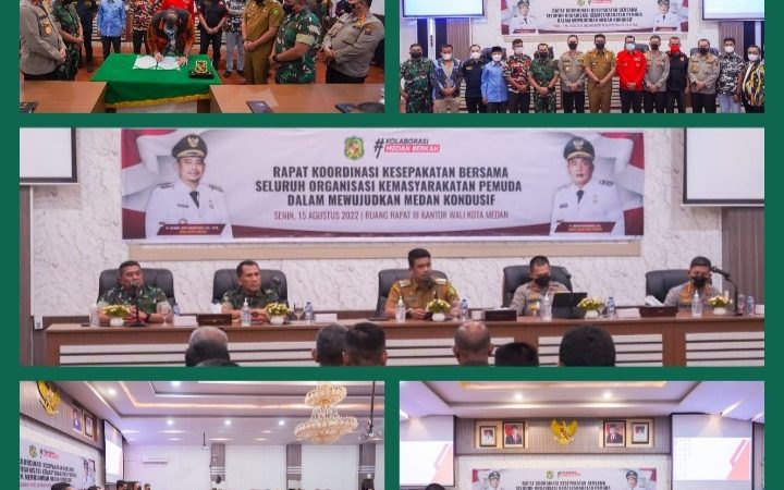 Rapat Koordinasi Kota Medan Dihadiri Pasiops Yonmarhanlan I