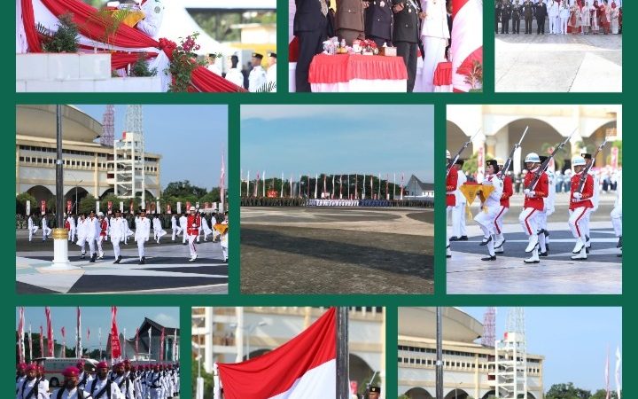 Prajurit Yonmarhanlan I Hadiri Upacara Bendera HUT RI Ke 77 