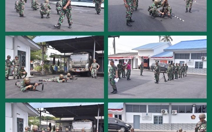 Asah Naluri Tempur Prajurit Petarung Yonmarhanlan I Laksanakan Dril Mortir,Senjata Laras Panjang dan Arhanud