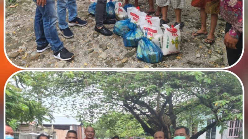 Minggu Berkah, Ketua Pewarta Salurkan Paket Sembako kepada Warga Kurang Mampu di Pinggiran Rel
