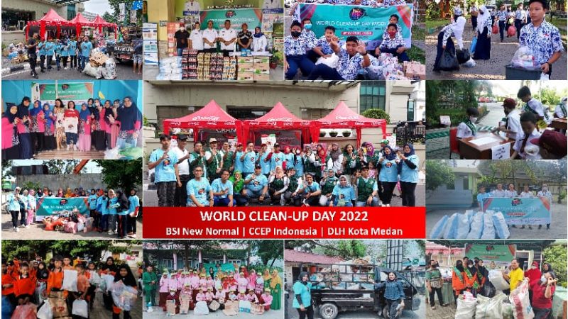 CCEP Indonesia dan BSINN Kumpulkan 3,7 Ton Sampah dan Libatkan Hampir 5.000 Peserta di 30 Titik Kota Medan bersama DLH Kota Medan