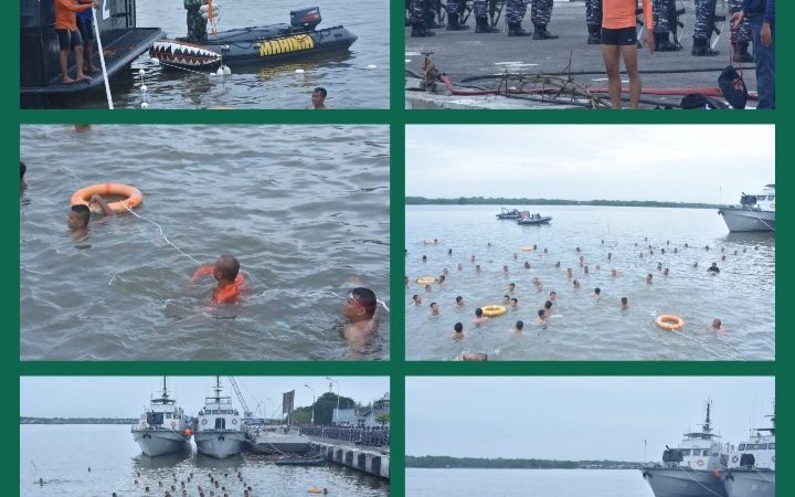 Tingkatkan Kemampuan Aspek Laut Prajurit Yonmarhanlan I Laksanakan Water Trappen