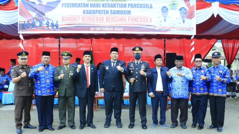 Bupati Samosir Pimpin Upacara Peringatan Hari Kesaktian Pancasila