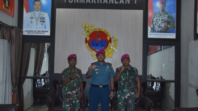 Bentuk Kepedulian Danyonmarhanlan I Sambut Prajurit yang Baru Selesai Pendidikan