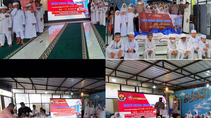 Ketua Pewarta Hadiri Hari Jadi ke-71 Humas Polri di Ponpes Assairun