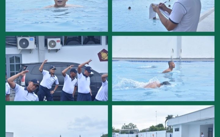 Tingkatkan Kemampuan di Air,Danyonmarhanlan I Pimpin Prajurit Laksanakan Water Trappen