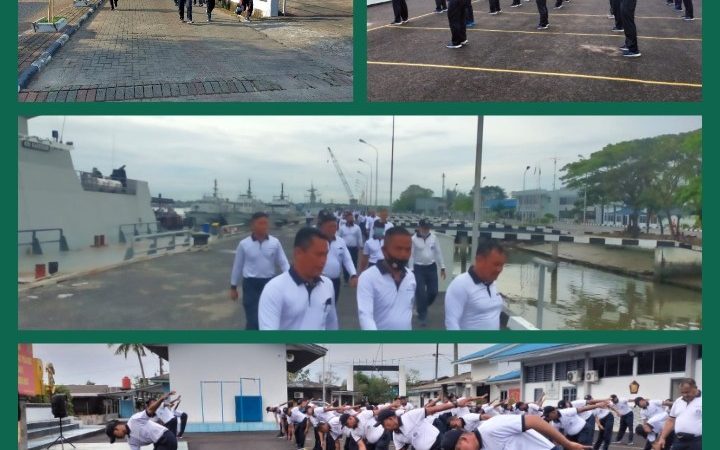 Jumat Sehat Prajurit Petarung Yonmarhanlan I Laksanakan Jalan Santai