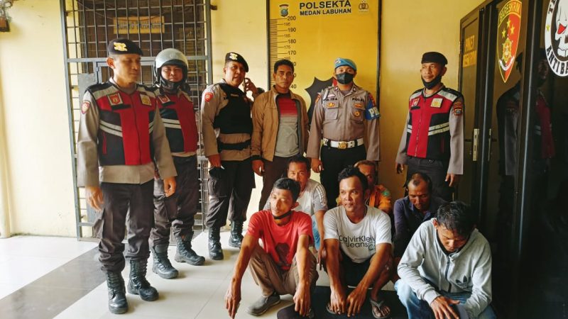 Razia Gabungan Polres Pelabuhan Belawan Bekuk 10 Orang Diduga Pelaku Premanisme dan Pungli