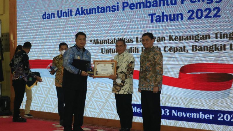 Pemkab Samosir Raih Opini WTP Atas Penyusunan Laporan Keuangan Daerah.