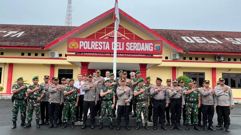 Kombespol Irsan Sinuhaji,S.I.K,MH Sambut Kunjungan Dandim 0204