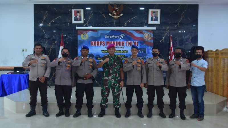 Menyambut HUT Marinir ke 77,Yonmarhanlan I Gelar Baksos Donor Darah 