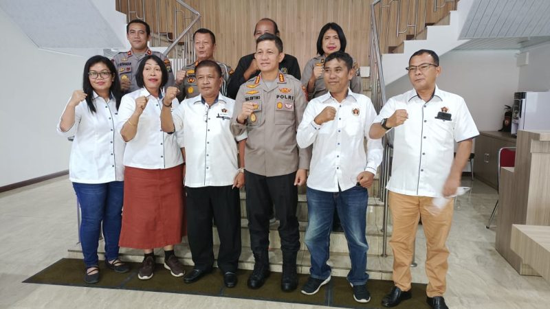 Panitia Perayaan Natal PWI Sumut Berkunjung di Mapolrestabes Medan Medan