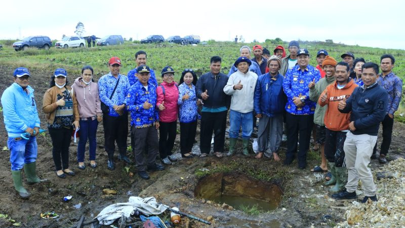 Bupati Samosir Lakukan Peletakan Batu Pertama Jaringan Irigasi Air Tanah Pendukung Kawasan Pertanian Terpadu