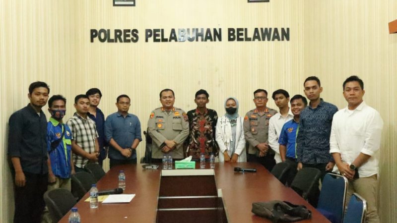 Elemen Mahasiswa Dukung Penuh Polres Belawan Berantas Narkoba