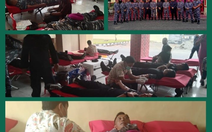 Prajurit Yonmarhanlan I Ikut Serta Donor Darah di SatBrimob Polda Sumut