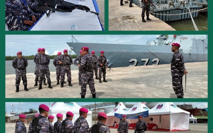 Prajurit Yonmarhanlan I Laksanakan Pengamanan Kapal Diraja (KD) Malaysia