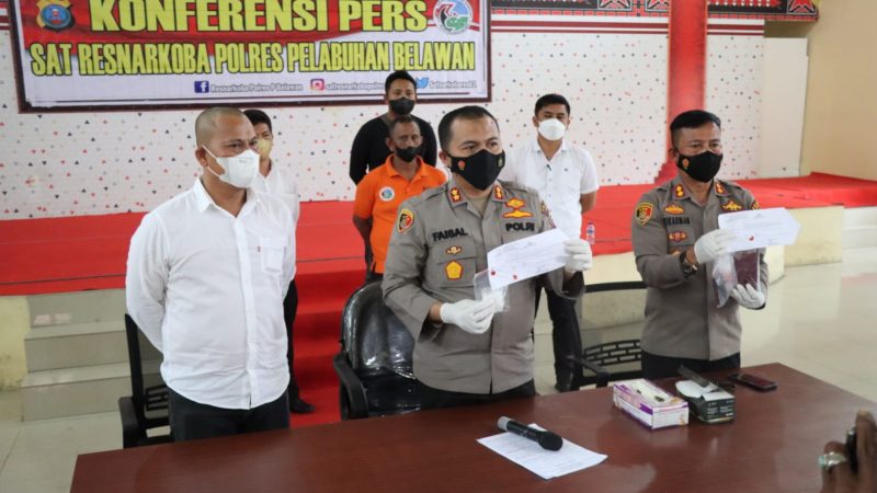 Polres Pelabuhan Belawan Berhasil Bekuk Pengedar Shabu