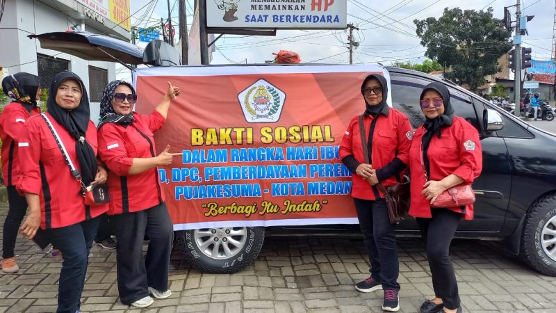 Menyambut Hari Ibu, Pemberdayaan Perempuan Puja Kesuma Kota Medan Gelar Baksos Di Jalanan
