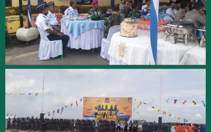 Yonmarhanlan I Ikut Upacara Dalam Rangka HUT Polairud ke 72 Tahun